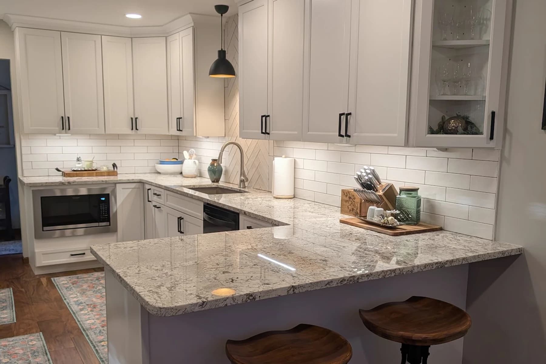 Bright, connected kitchen